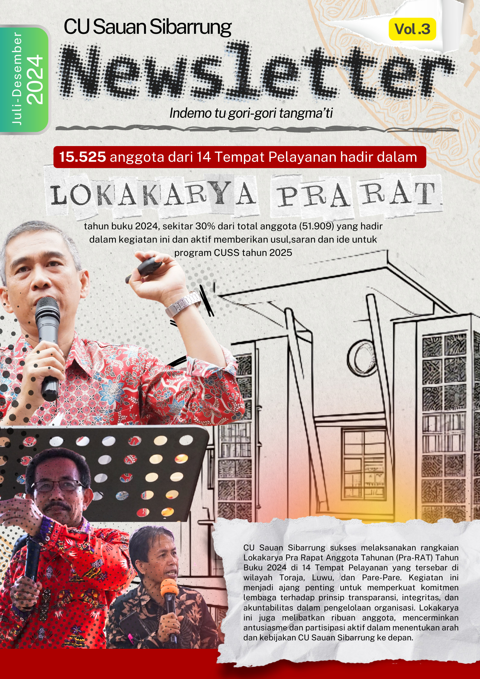 CU Sauan Sibarrung Terbitkan Newsletter Vol. 3 Periode Juli-Desember 2024