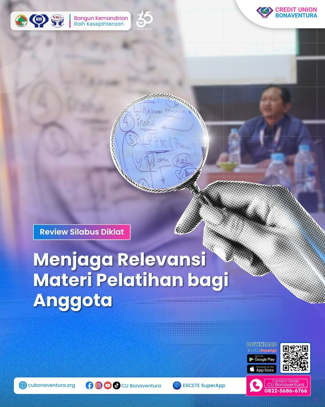 Menjaga Relevansi, Menguatkan Kapasitas Anggota : CU Bonaventura Laksanakan Review Silabus Diklat