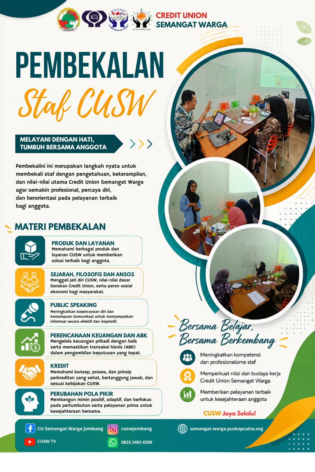 Pembekalan Staf CUSW: Melayani dengan Hati, Tumbuh Bersama Anggota