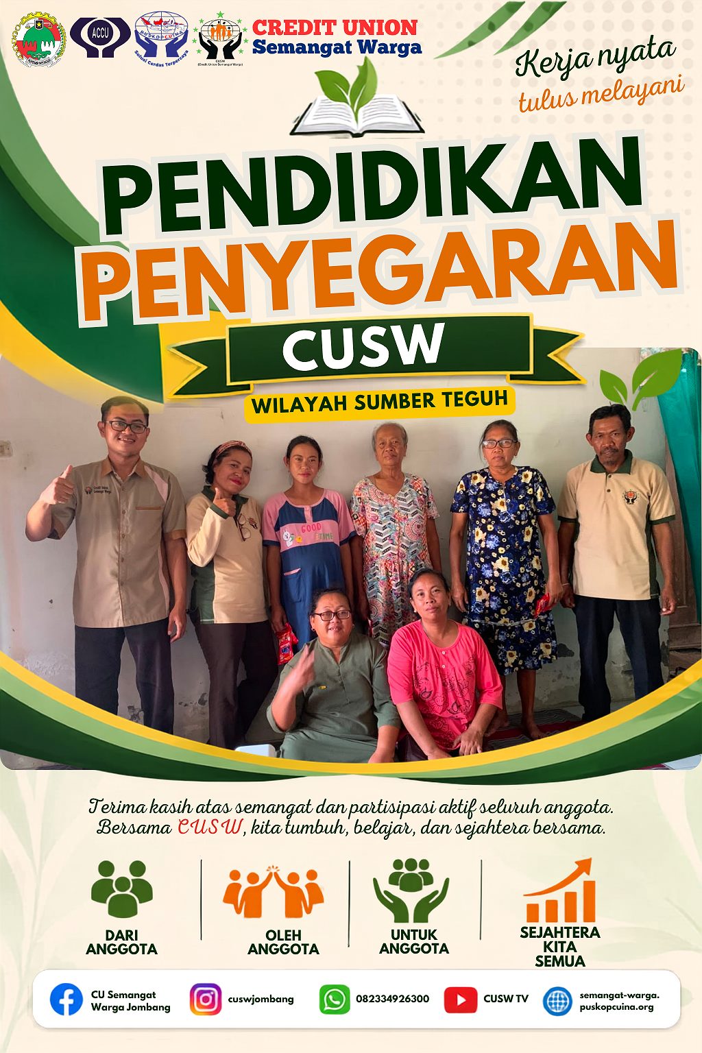 Pendidikan Penyegaran CUSW Wilayah Sumber Teguh