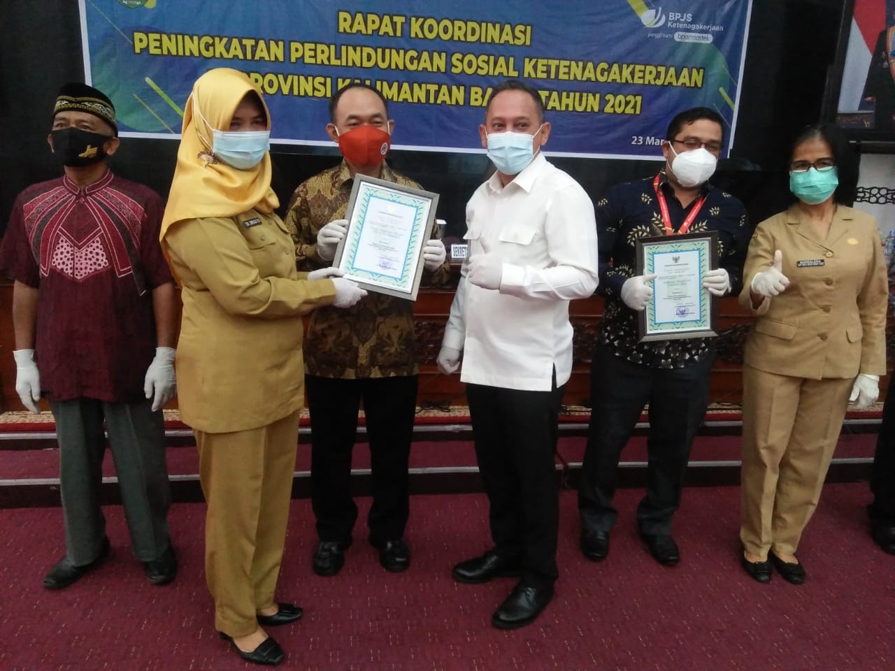 Puskopdit BKCU Kalimantan Raih Peringkat I Paritrana Award 2020 Tingkat Provinsi