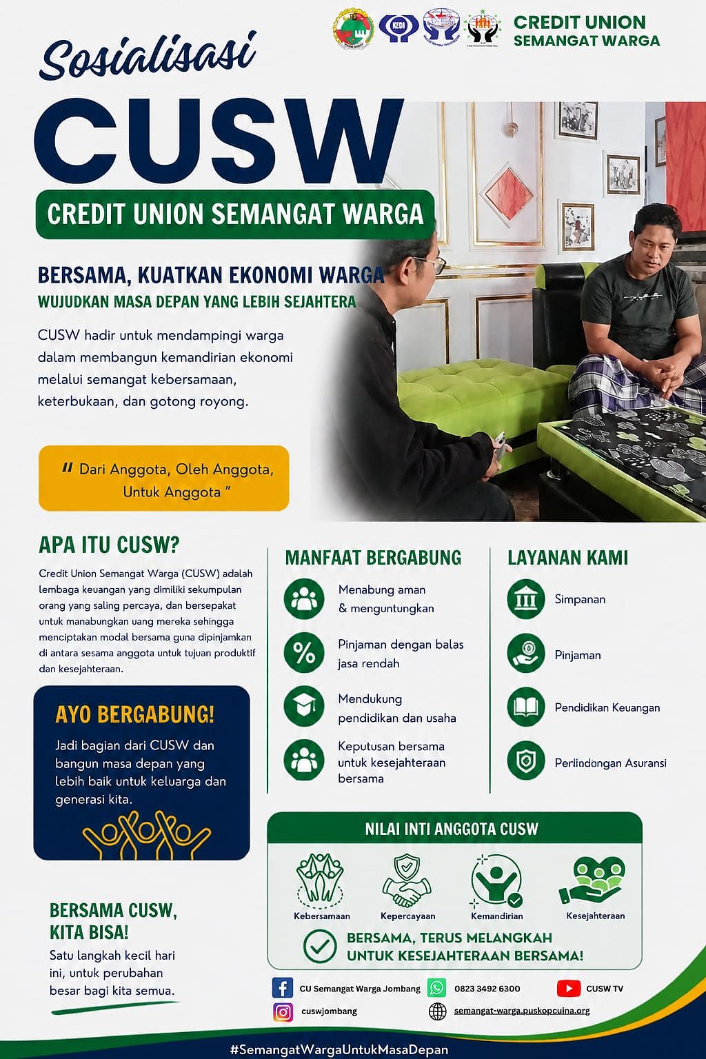 Sosialisasi CUSW: Bersama, Kuatkan Ekonomi Warga